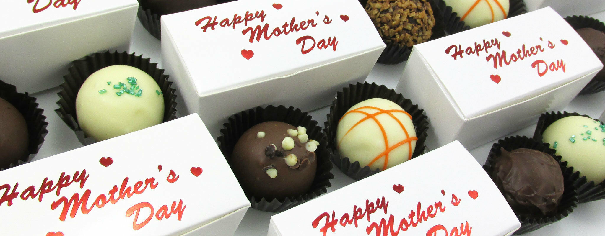 2 Piece Truffle Box with Happy Mother's Day Chocolates A La Carte